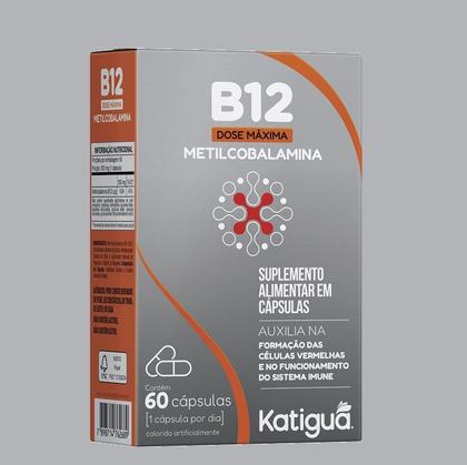 Imagem de Kit 4 Vitaminas B12 Metilcobalamina  60 Cápsulas - Katiguá