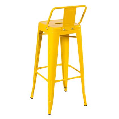 Imagem de KIT - 4 x banquetas altas Iron Tolix com encosto - 76 cm -