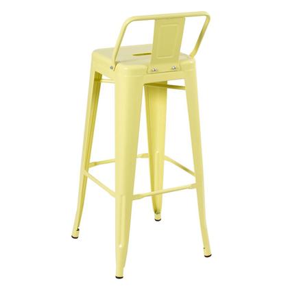 Imagem de KIT - 4 x banquetas altas Iron Tolix com encosto - 76 cm -