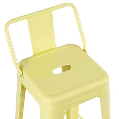 Imagem de KIT - 4 x banquetas altas Iron Tolix com encosto - 76 cm -