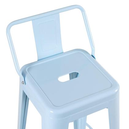 Imagem de KIT - 4 x banquetas altas Iron Tolix com encosto - 76 cm -