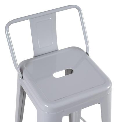 Imagem de KIT - 4 x banquetas altas Iron Tolix com encosto - 76 cm -