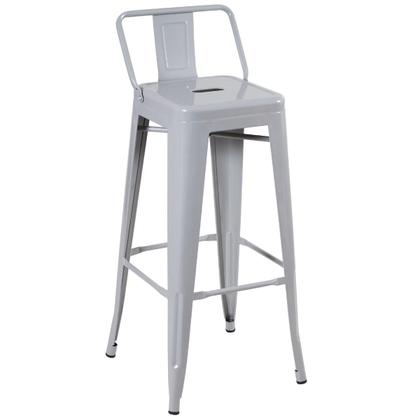 Imagem de KIT - 4 x banquetas altas Iron Tolix com encosto - 76 cm -