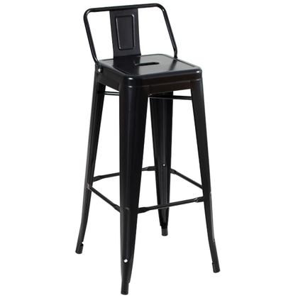 Imagem de KIT - 4 x banquetas altas Iron Tolix com encosto - 76 cm -