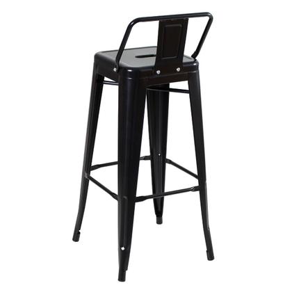 Imagem de KIT - 4 x banquetas altas Iron Tolix com encosto - 76 cm -