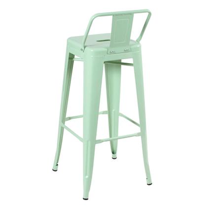 Imagem de KIT - 4 x banquetas altas Iron Tolix com encosto - 76 cm -