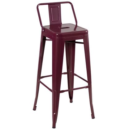 Imagem de KIT - 4 x banquetas altas Iron Tolix com encosto - 76 cm -