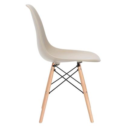 Imagem de KIT - 4 x cadeiras Charles Eames Eiffel DSW - Base de madeira clara