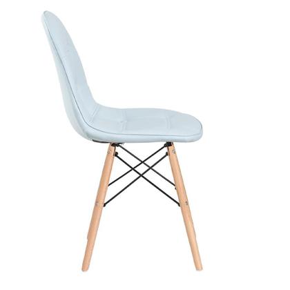 Imagem de KIT - 4 x cadeiras estofadas Eames Eiffel Botonê - Base de madeira clara