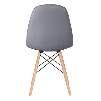 Imagem de KIT - 4 x cadeiras estofadas Eames Eiffel Botonê - Base de madeira clara