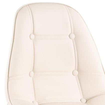 Imagem de KIT - 4 x cadeiras estofadas Eames Eiffel Botonê - Base de madeira clara