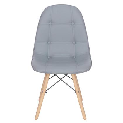 Imagem de KIT - 4 x cadeiras estofadas Eames Eiffel Botonê - Base de madeira clara