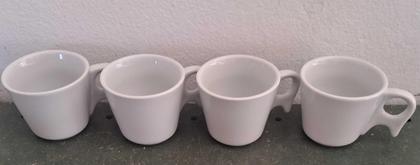 Imagem de kit 4 xicara chá /cafécafé 190 ml cabo prático