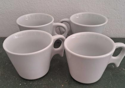 Imagem de kit 4 xicara chá /cafécafé 190 ml cabo prático