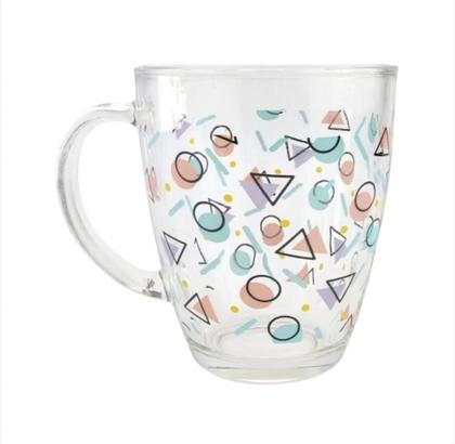 Imagem de Kit 4 Xícaras Canecas Chá Café Sem Pires Transparente Alça