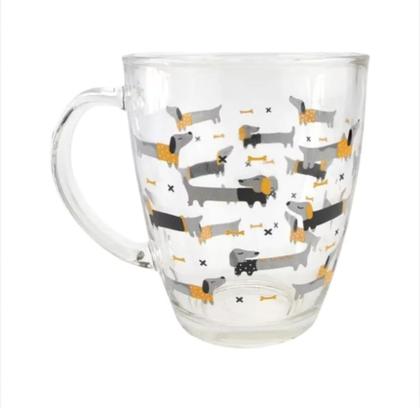 Imagem de Kit 4 Xícaras Canecas Chá Café Sem Pires Transparente Alça