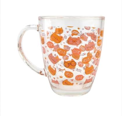 Imagem de Kit 4 Xícaras Canecas Chá Café Sem Pires Transparente Alça