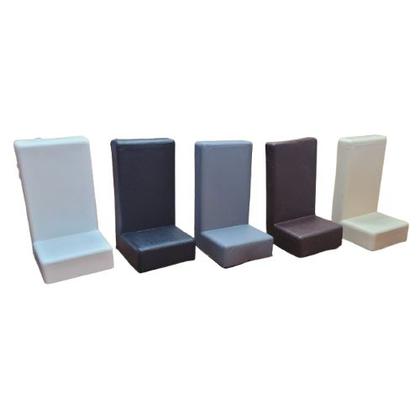 Imagem de Kit 40 Capas Para Cantoneira  Aérea Em L Para Móveis