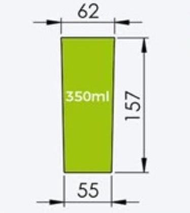 Imagem de KIT 40 Copos Long Drink 350ml Acrilico Premium  Liso Sem Gravar