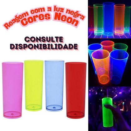 Imagem de KIT 40 Copos Long Drink 350ml Acrilico Premium  Liso Sem Gravar