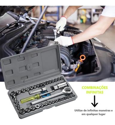 Imagem de Kit 40 Peças Catraca Irreversível: Tudo o que Precisa em uma Só Caixa