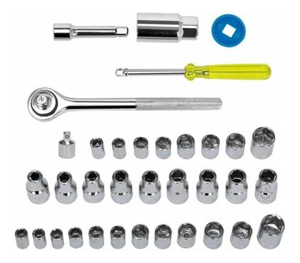 Imagem de Kit 40 Peças Catraca Irreversível: Tudo o que Precisa em uma Só Caixa