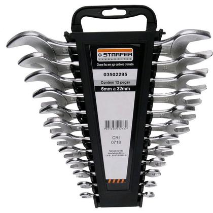 Imagem de Kit 40 Peças Chave Combinada, Fixa E Estrela 632mm Starfer