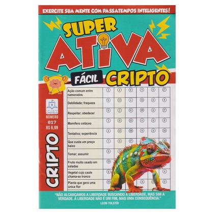 Imagem de Kit 40 Revistas Passatempos Cripto Critpton Criptograma 34 pag Memória Raciocínio Lógico