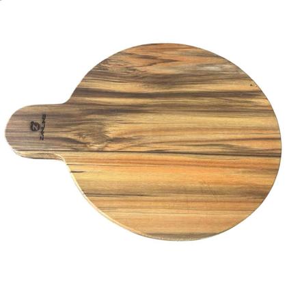 Imagem de Kit 40 Tábuas 23cm Servir com Ramekin 30ml Teca Petisqueira Zanline Restaurante Bar Churrascaria