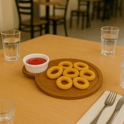 Imagem de Kit 40 Tábuas 23cm Servir com Ramekin 30ml Teca Petisqueira Zanline Restaurante Bar Churrascaria