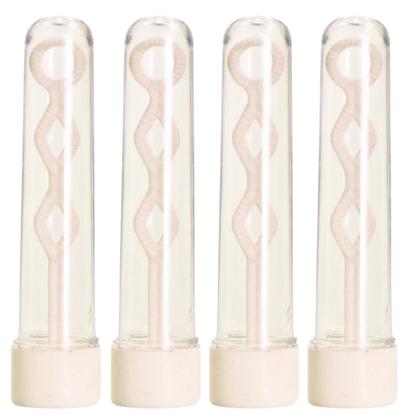 Imagem de Kit 40 Und Tubete Bolha 13cm Acrílico Com A Tampa Colorida