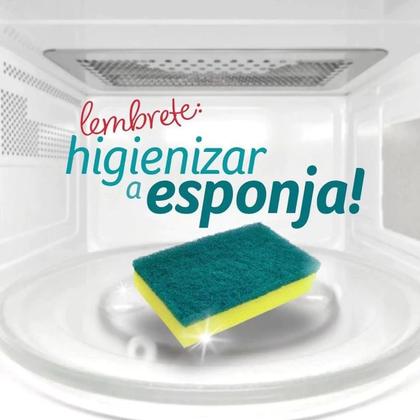 Imagem de Kit 40 Unidades Esponja Bucha Multiuso Condor 10 PACOTES x 4 Esponjas Dupla Face Agente Antibacteriano