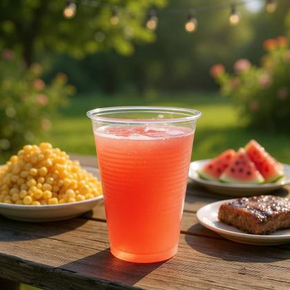 Imagem de Kit 400 Copos Descartável de 200ml p/ água suco chopp refri