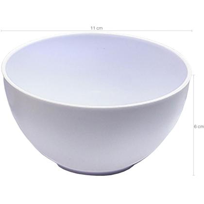 Imagem de Kit 42 Cumbucas Tigelas de Plástico para Restaurante Hotel Refeitório 356ml Brancas Cinquetti