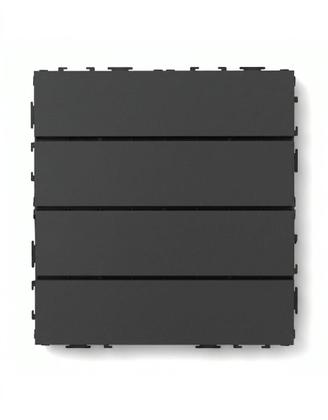 Imagem de KIT 44 Peças Deck Modular Plástico 30x30 - Cinza Liso