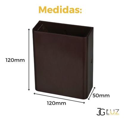 Imagem de Kit 45 Arandela Luminaria 2 Facho Led Externa Led 3w Quente 