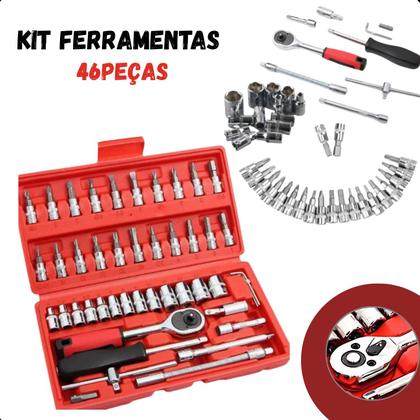 Imagem de Kit 46 peças com maleta resistente e prática.