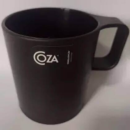 Imagem de Kit 48 Canecas Escolares 250ml Preto Empilháveis Coza Refeit