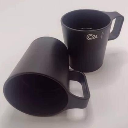 Imagem de Kit 48 Canecas Escolares 250ml Preto Empilháveis Coza Refeit