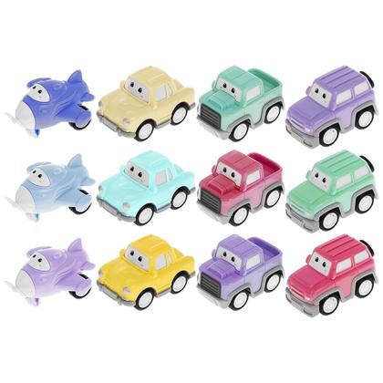 Imagem de Kit 48 Mini Carrinhos A Fricção Coloridos Infantis Com Rodas Emborrachadas Atacado