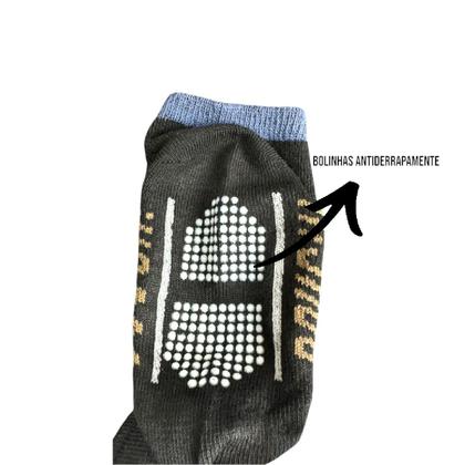 Imagem de Kit 48 Pares Meia Infantil Antiderrapante Menino 2 a 4 anos