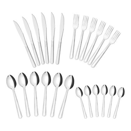 Imagem de Kit 48 Peças Faqueiro Tramontina Búzios Talheres Em Aço Inox