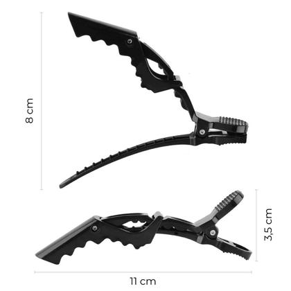 Imagem de Kit 48 Presilhas Prendedor de Cabelo Bico Jacaré Crocodilo Cabeleireira Penteados Salão de Beleza Corte Escova Hair