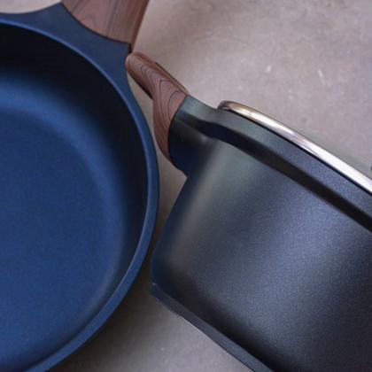 Imagem de Kit 4pç Caçarolas Frigideiras Antiaderente Temperatti Nigro