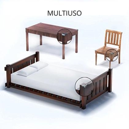 Imagem de Kit 4pc Protetor De Quina Canto Mesa Bebê Silicone Segurança