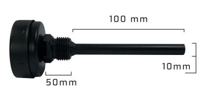 Imagem de Kit 4Termômetros Para Forno Iglu De 0ºc A 500ºc 10cm Haste