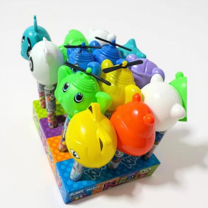 Imagem de kit 4un bichinhos com Balinhas Confeitos tecs mini kids 5gr