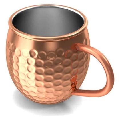 Imagem de Kit 4Un Copo Caneca Inox Para Drink Moscow Mule 450Ml Rosê
