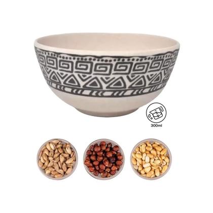 Imagem de KIT 4UN TIGELA BOWL CUMBUCA FIBRA DE BAMBU 300ml SOPA CALDO