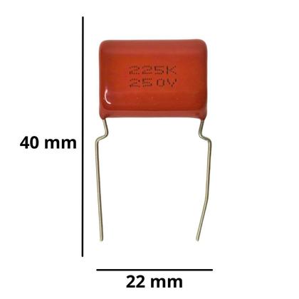 Imagem de Kit 4x Capacitores Driver Corneta 47x100 e 2 Capacitor Super Tweeter 2m2x250 250v 225j